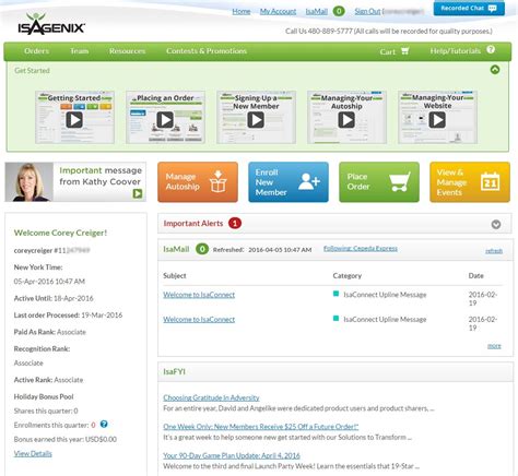 isagenix back office login canada